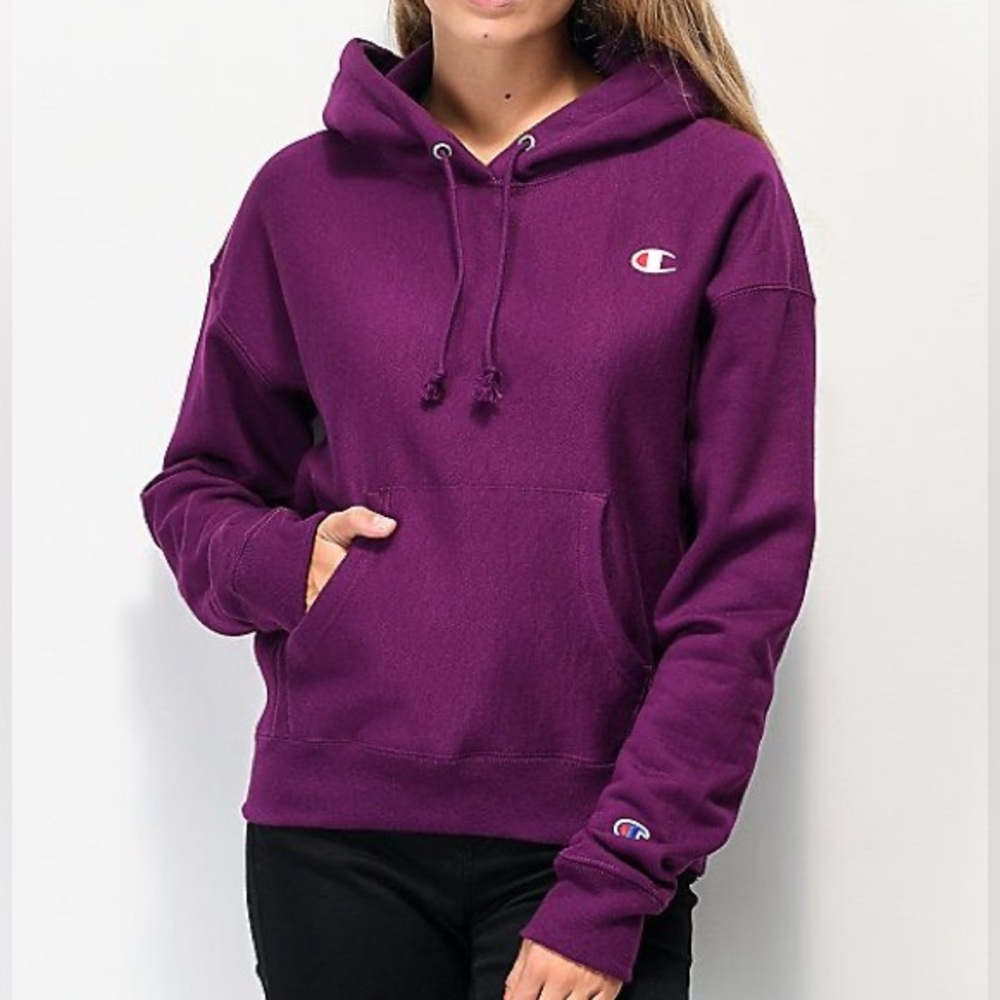 CHAMPION | Women’s Purple Reverse Weave Hoodie